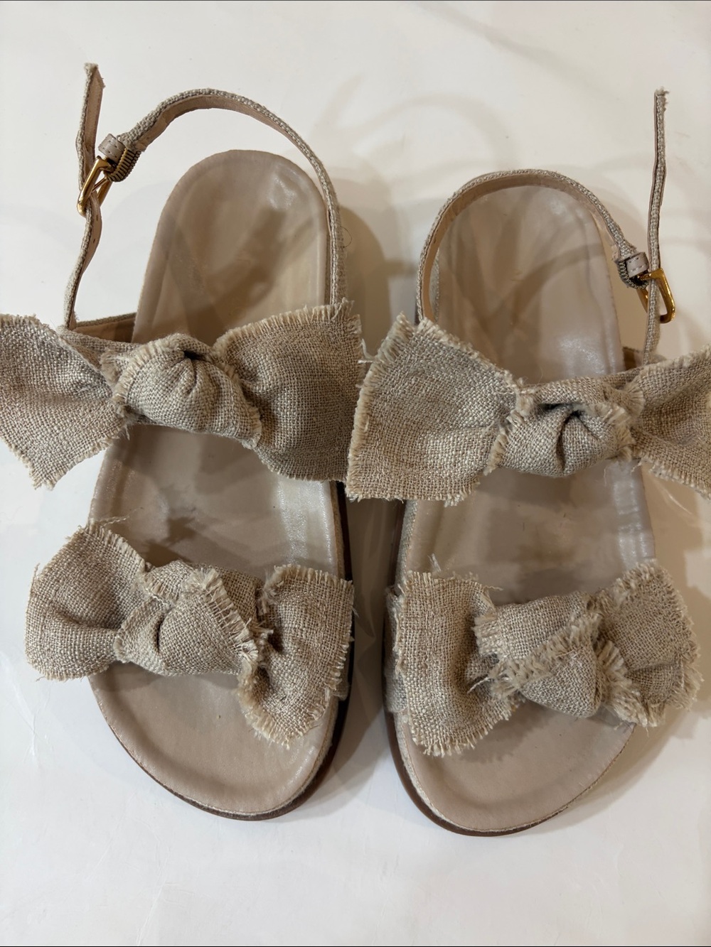 Arezzo Woven cloth Ankle-Strap Sandals